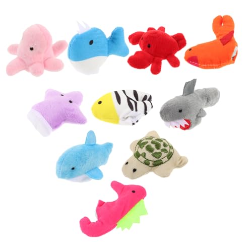 KOMBIUDA Kuscheltier Fisch Klein Fingerpuppe Meerestiere 20 Stück Tierpuppen Fingerpuppen Für Tierfingerpuppen Fingerspielzeug Für Puppen Für Fingerpuppen Puppentheater Theater Für von KOMBIUDA