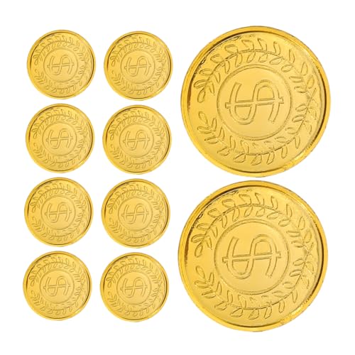 KOMBIUDA 200 Stück Piratenmünzen Kunststoff Goldene Schatzmünzen für Schatzsuche Brettspiele Halloween Kostüm Party Dekorationen Klassenzimmer Belohnungen KOMBIUDA 200 Stück Piratenmünzen Kunststoff Goldene Schatzmünzen für Schatzsuche Brettspiele Halloween Kostüm Party Dekorationen Klassenzimmer Belohnungen von KOMBIUDA