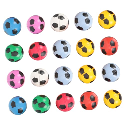 KOMBIUDA 20St Flummi stringy balls gummiball Spielzeugball Schaumstoff-Fußball Schaumstoff-Fußbälle Mini-Fußball Hüpfbälle Partygeschenke für Kinder Osterhüpfbälle Synthesekautschuk von KOMBIUDA