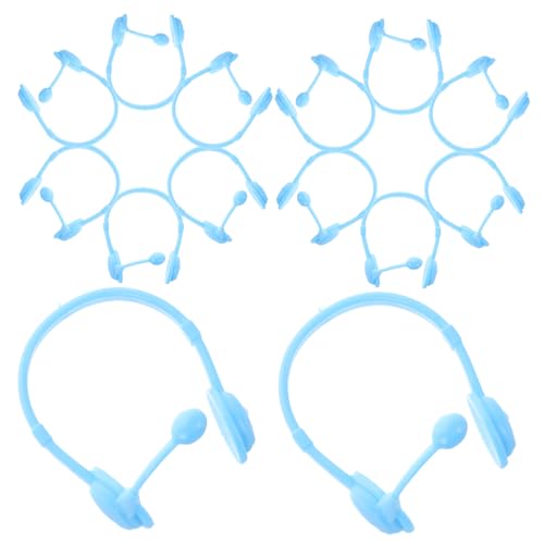 KOMBIUDA 20St Puppen-Headset Mini- -Headset-Modelle Puppenhaus-Kopfhörer Gelbe Ente Zubehör Gelbe Ente Kopfhörer Modell Puppenhaus-Kopfbedeckungsmodell Puppenhaus Dekoration Plastik von KOMBIUDA