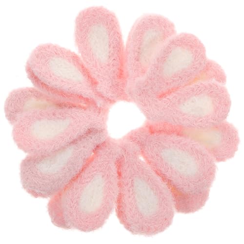 KOMBIUDA 20st Hasenohren Selber Machen Haarschmuck Mädchenhafte Einrichtung Osterhasen-dekorationen Häschen-haarspangen-dekor Scrapbooking-verzierungen Stirnbänder Mit Hasenohren Stoff Rosa von KOMBIUDA