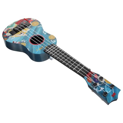 KOMBIUDA 21 Ukulele Mini Gitarre Musikinstrumente Kleine Gitarre Mini Instrumente Kindergitarre Holz Blau von KOMBIUDA