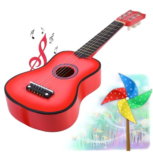 KOMBIUDA 21 tragbare Gitarre kinderinstrumente Kinder musikinstrumente Kinder Guitar Teenager üben Gitarre Bass bastelmaterial für Kinder Jungs Spielzeug Holzgitarre Kinder Gitarre Hölzern von KOMBIUDA