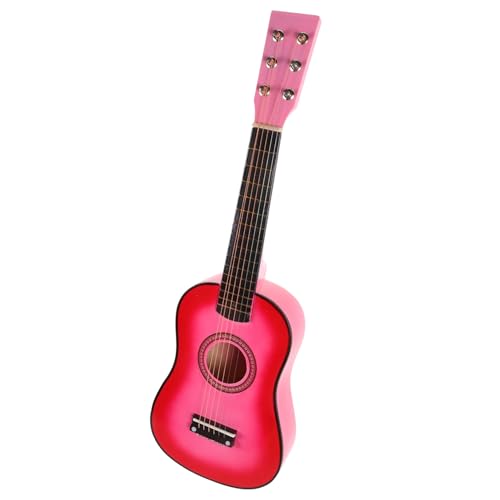 KOMBIUDA 23 Zoll Folk Akustikgitarre Für Anfänger 6 Saitige Gitarre Rosa Ideales Musikinstrument Für Kinder Perfektes Spielzeug Zur Musikalischen Und Ersten Erfahrungen von KOMBIUDA