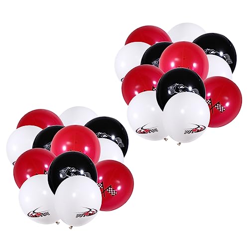 KOMBIUDA 24pcs Racing Themed Ballon Party Dekoration Party Liefert Ballon Set von KOMBIUDA