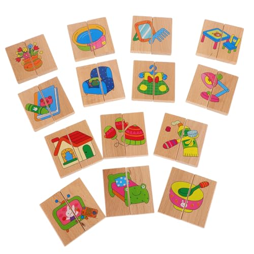 KOMBIUDA Interaktive Kinder Sets 28pcs Holz Pädagogisches Spielzeug Kleinkinder Feine Motor Fähigkeit Kognitive Entwicklung von KOMBIUDA