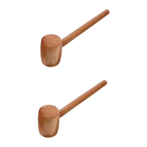 KOMBIUDA 2St Ostern Holzhammer Kinder Hammer kinderhammer Easy putz Kinder, die Spielzeug hämmern Mini Werkzeug Spielzeug Langlebiger Fleischhammer für die Küche Holzhammer Spielzeug von KOMBIUDA