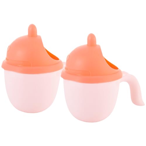 KOMBIUDA 2St -Shampoo-Becher Shampoo Babybad gießen Tasse -Badespielzeughalter Badezubehör Badewannenzubehör gießkanne Shampoo-Babybadeeimer Babybadspülbecher Abs von KOMBIUDA