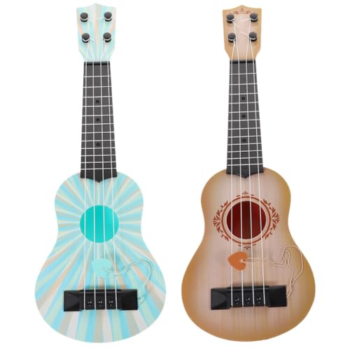 KOMBIUDA 2St Ukulele Spielzeug pädagogische Ukulele für Kinder Gitarren-Ukelelen für Anfänger Kinderspielzeug kinderinstrumente Musikinstrumente Kindergitarre Frühpädagogisches Spielzeug von KOMBIUDA