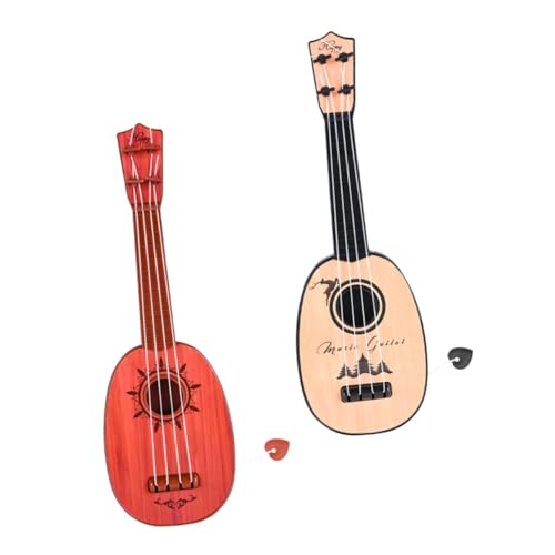 KOMBIUDA 2st Gitarrenspielzeug Kinder-Ukulele-Spielzeug Ukulele Gitarre Spielzeug Anfänger Musikinstrument Spielzeug Anfänger-Ukulele Für Kinder Mini-Instrument Spielzeuge Lernspielzeug Abs von KOMBIUDA