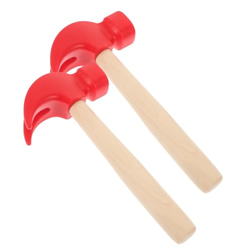 KOMBIUDA 2st Holzspielzeug Für Kinder Kleiner Schlaghammer Mallet-Spielzeug Kleiner Hammer Babyspielzeug Kleine Schlagspielzeuge Kinder Hämmern Spielzeug Lustige Spielzeuge Hölzern von KOMBIUDA