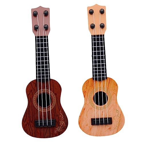 KOMBIUDA 2st Mini-Ukulele Simulations-Ukulele Pädagogische Gitarre Für Kinder Akustikgitarre Für Kinder Anfänger Gitarre Kleinkind Musikinstrument Ukulele Für Kinder Anfänger Plastik von KOMBIUDA