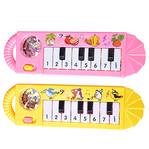 KOMBIUDA 2st Mini-elektropiano Keyboard-Klavier Für Klavierspielzeug Für Babys Musikinstrumente Für Kleinkinder 1-3 Kindertastatur Klavier Für Kleinkinder 1-3 Klavier Plastik von KOMBIUDA