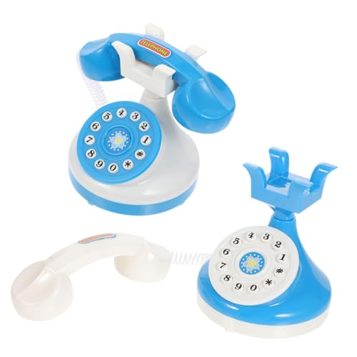 KOMBIUDA 2st Simuliertes Telefonspielzeug Trainingsspielzeug Telefonmodell Rollenspiel Für Kinder Spielzeug Für Haushaltsgeräte Telefon Foto Requisiten Zahlenerkennungsspielzeug Plastik von KOMBIUDA