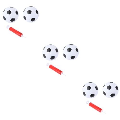 KOMBIUDA 3 Sätze Mini-Fußball für Kinder Spielzeug für Kinder kinderspielzeug Toy Set Fußballspielzeug für Kleinkinder 1-3 Tischfußballball Kinder fußball pädagogisches Fußballspielzeug rot von KOMBIUDA