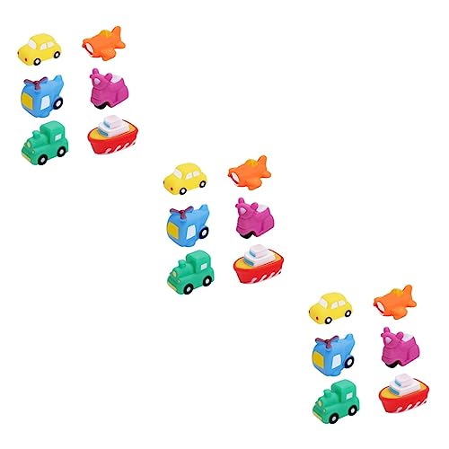 KOMBIUDA 3 Sets Badespielzeug Babyparty Spielzeug Kinder Badespielzeug Kinder Cartoon Auto Spielzeug Kleinkind Spielzeugauto Kinderfahrzeuge Spielzeug Für Neugeborene Beißring von KOMBIUDA