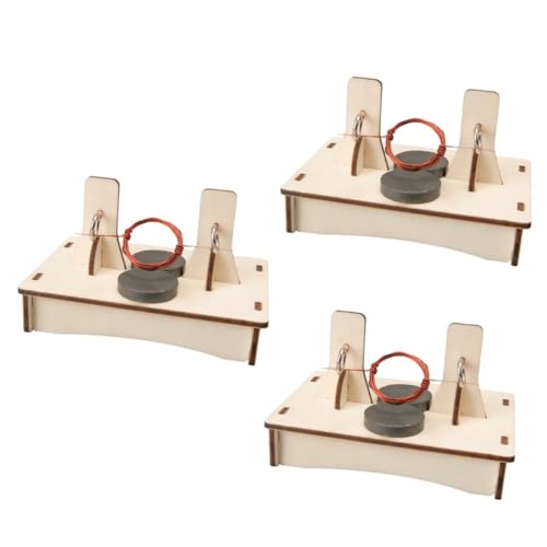 KOMBIUDA 3 Sets Motor Material Paket Kit DIY Holz Handwerk Lernspielzeug DIY Technologie Spielzeug Wissenschaftliches DIY Spielzeug Kind Wissenschaft Spielzeug DIY Wissenschaft Spielzeug von KOMBIUDA