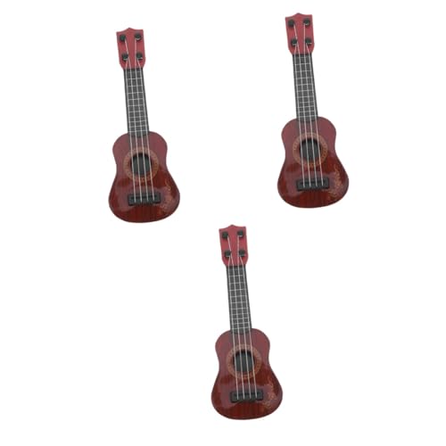 KOMBIUDA 3 Stück Kinder Gitarrenspielzeug Pädagogisches Instrument Spielzeug Realistische Gitarrenfigur Puppenhaus Gitarrenstütze Gitarrenspielzeug Musikalisches Lernspielzeug von KOMBIUDA