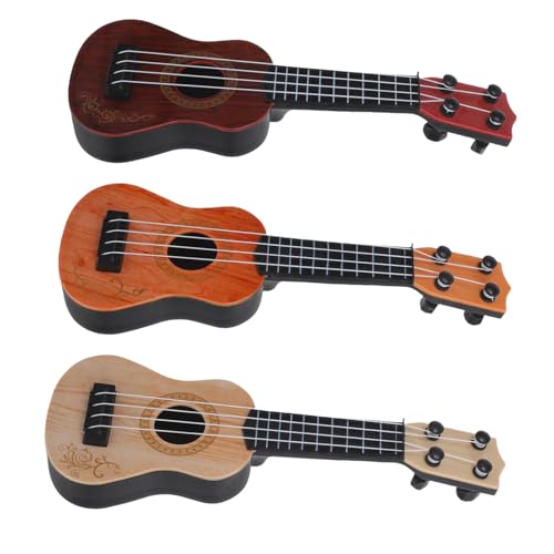 KOMBIUDA 3 Stück Mini-Ukulele Spiele Gitarren Xylophon Musical -Musikinstrumente kinderinstrumente musikinstrumente Ukulele-Gitarre für Kindermusik Plastik von KOMBIUDA