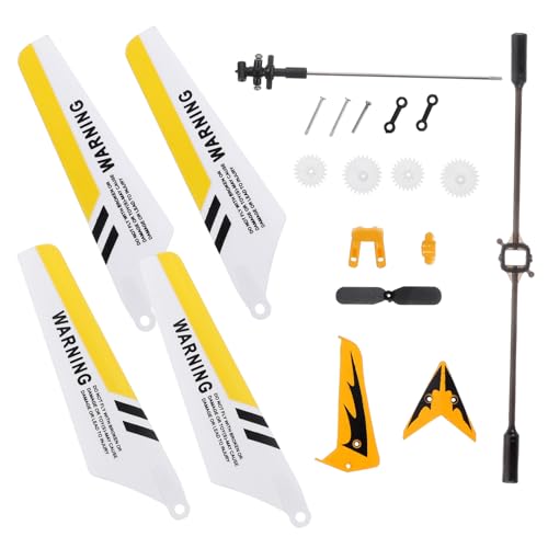 KOMBIUDA 3-Teiliges Set syma s107g zubehör RC-Hubschrauber rc Hubschrauber ersatzteile Ferngesteuerter Helikopter Heckstützen messerklinge klingenschutz Blades syma s107g ersatzteile Yellow von KOMBIUDA