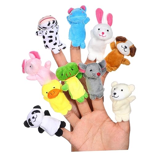 KOMBIUDA 30 STK Fingerpuppe Badespielzeug Tierpuppen kleine Handspielzeuge Tierspielzeugpuppen Bauernhoftier Kinder Puppen kinderpuppe Toy Hand-Finger-Puppenspielzeug Fingerspielzeug Plüsch von KOMBIUDA