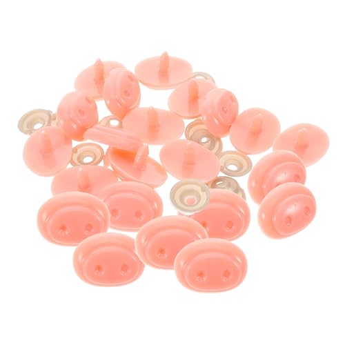 KOMBIUDA 30 Sätze Schweinchennasen-Accessoires Schweinenasen-Ersatzset DIY Schweinenasen-Zubehör Einfacher Austausch der Schweinenasen Schweinenase-Set Plastik-Schweinenase Puppennase Rosa von KOMBIUDA