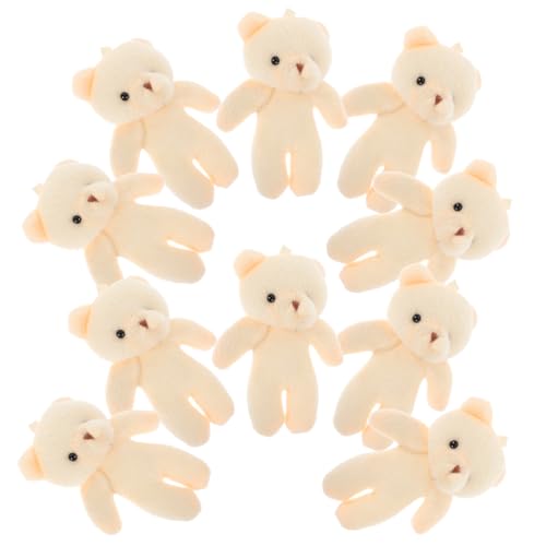 KOMBIUDA 36 STK Mini-Puppe Kleine Kuscheltiere Bärenanhänger Mini-stofftier Taschenbär Kleiner Bär Miniatur-plüschbär Bärenornament Bär Schlüsselanhänger Tragen Figur Pp Baumwolle von KOMBIUDA