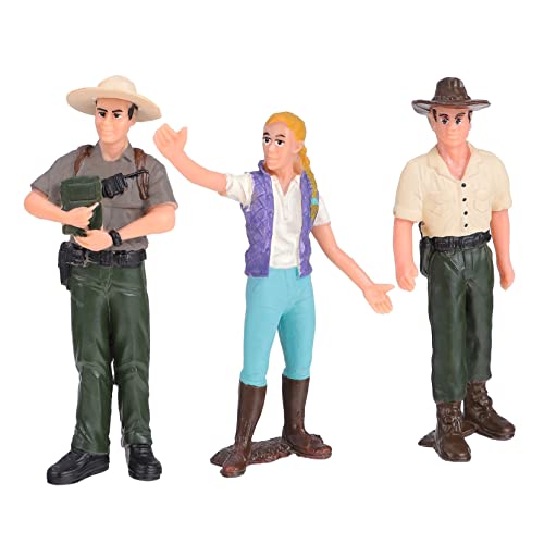 KOMBIUDA 3St Bauernpuppenverzierungen Menschen Zahlen Mini- Minifigurenfiguren bauernhofspielzeug Farm Farmarbeiter-Simulationsmodell Landarbeiter Landschaftsdekor PVC von KOMBIUDA