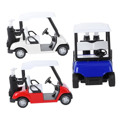 KOMBIUDA 3St Kugelautomodell für kinderspielzeug kindergeburtstags mitgebsel Spielzeugauto Golfwagen Auto Set zurückziehen Golfcart-Modell Legierung von KOMBIUDA