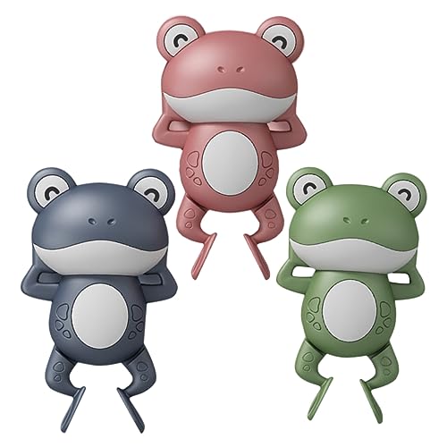 KOMBIUDA 3St Uhrwerk-Rückenschwimmen-Frosch Uhrwerk-Frosch Babyspielzeug Kinder wasserspielzeug kinderwasserspielzeuge Bath Toy Badespielzeug für Kleinkinder Badespielzeug für Babys Plastik von KOMBIUDA