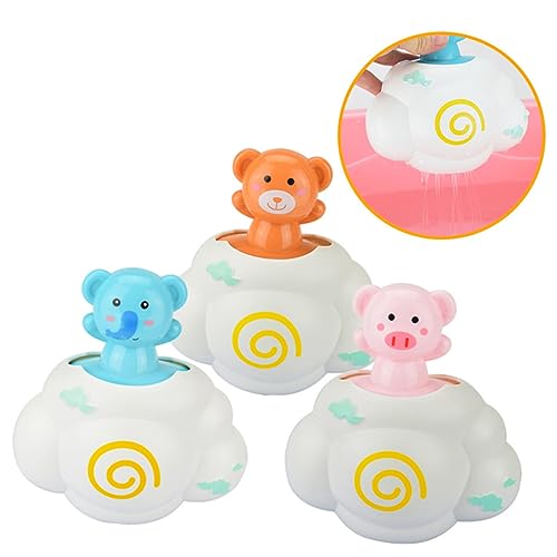 KOMBIUDA 3St Wolke Schwimmendes Badespielzeug Wannenbrunnen Spielzeug badewanne duschkopf Sprayer für die Babydusche badespielzeug Bath Toys Pig Bath Toys Badewanne Spielzeug von KOMBIUDA