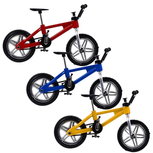 KOMBIUDA 3er Set Miniatur Finger Mountainbike Mini Alloy Bikes Und Fingerbewegungsspielzeug Für Fingertraining Und Dekoration von KOMBIUDA