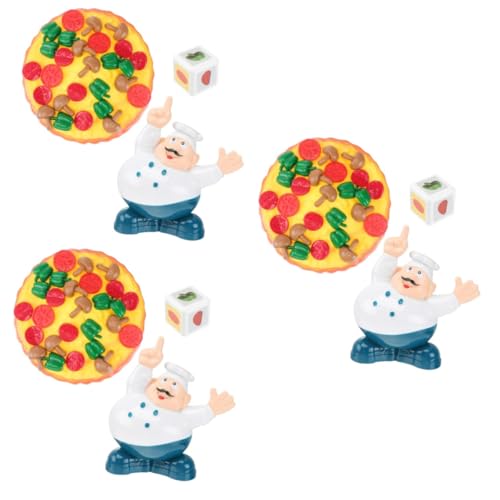 KOMBIUDA 3st Pizzastapel-Spielzeug Balance-Pizza-spielspielzeug Pizza Umkippen Pizza-stapelspiel Kinder Stapeln Spielzeug Pizzastapelspielzeug Für Kinder Spielzeuge Kinderspielzeug von KOMBIUDA