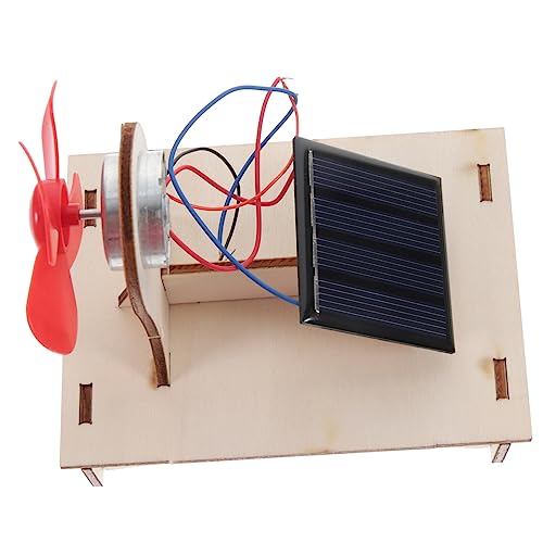 KOMBIUDA 4 Sätze Solarmotor-Kit Wissenschaftliches Experiment für Kinder experimente für Kinder Experiment Kinder Geburtstagsgeschenk für Kinder Solarspielzeug für zu Hause hölzern von KOMBIUDA