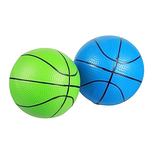 KOMBIUDA 4 Stück Basketball Kindergarten Springende Bälle Sportspielzeug Gehirn Lernspielzeug Kinderspielzeug Kindersport Kleine Bälle Für Aufblasbares Spiel Spielset Blaues PVC von KOMBIUDA