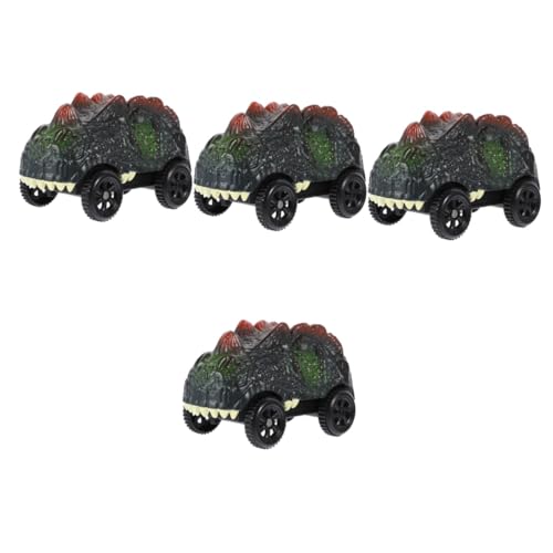 KOMBIUDA 4 Stück Dinosaurier-Auto Rc Auto Spielzeug Kinder Verfolgen Fahrzeuge Dino-Auto-Spielzeug Elektroautos Für Kinder Leuchtendes Rennwagen Elektroauto Für Kinder Kinderautos Abs Green von KOMBIUDA