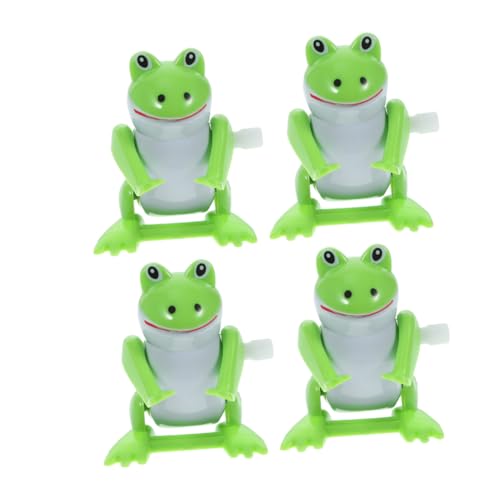 KOMBIUDA 4 Stück Froschspielzeug Froschspiel Aufziehspielzeug Für Kinder Froschthema Dekorationen Springspielzeug Tierspielzeug Für Kinder Spielzeugfrosch Halloween von KOMBIUDA