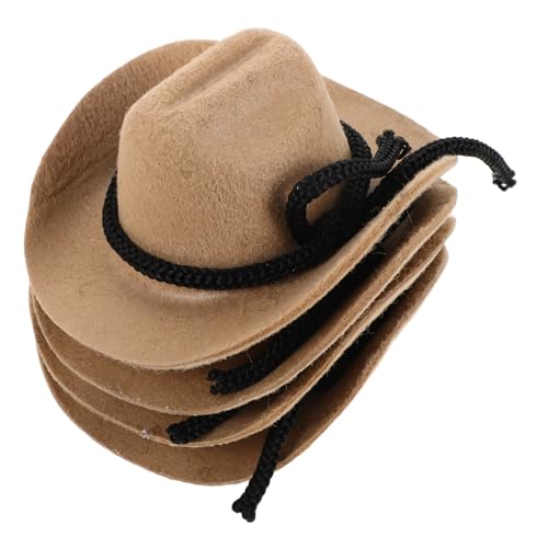 KOMBIUDA 4 Stück Mini Cowboy Hüte Miniatur Cowgirl Caps mit Flauschiger Oberfläche für Puppen Bastelprojekte Western Party Dekorationen und Kreative Mini Hut Sammlungen KOMBIUDA 4 Stück Mini Cowboy Hüte Miniatur Cowgirl Caps mit Flauschiger Oberfläche für Puppen Bastelprojekte Western Party Dekorationen und Kreative Mini Hut Sammlungen von KOMBIUDA