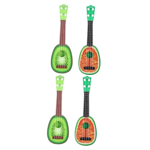 KOMBIUDA 4 Stück Mini-obstgitarre Kleine Gitarre Musikalisches Spielzeug Kinderspielzeuggitarre Kleine Kinderfruchtgitarre Gitarrenspielzeug Für Kinder Mini-kindergitarre Plastik Green von KOMBIUDA