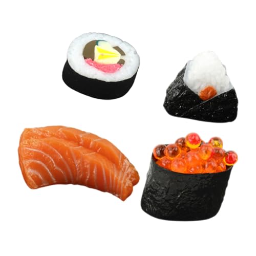 KOMBIUDA Realistische Sushi Modelle Simulierte Sushi Und Onigiri Küchen Deko Ideales Zubehör Für Sushi Displays Und Kreative Präsentationen von KOMBIUDA