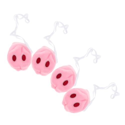 KOMBIUDA 4 Stück Teiliges Niedliche Schweinenasen aus Plüsch Realistische Tiernasen für Halloween Karneval Cosplay und Kostümparty Praktische und Bequeme Verkleidungsschminke KOMBIUDA 4 Stück Teiliges Niedliche Schweinenasen aus Plüsch Realistische Tiernasen für Halloween Karneval Cosplay und Kostümparty Praktische und Bequeme Verkleidungsschminke von KOMBIUDA