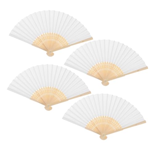 KOMBIUDA 4 Stück Weiße Faltbare Blanko Handfächer zum Bemalen DIY Fächer für Party Dekoration und Aufführung Geschenkidee KOMBIUDA 4 Stück Weiße Faltbare Blanko Handfächer zum Bemalen DIY Fächer für Party Dekoration und Aufführung Geschenkidee von KOMBIUDA