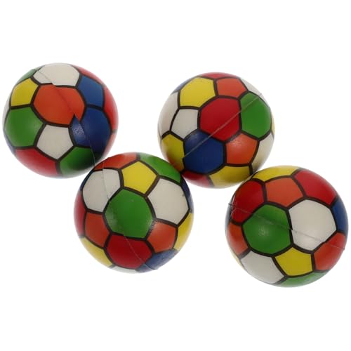 KOMBIUDA 4 Stück lustige Stressbälle Spielzeug für Kinder kinderspielzeug laufstall Spielzeug spielzeuge für Kinder Mini Football Bürobedarf Zappelspielzeug Stressspielzeug Stressball Pu von KOMBIUDA