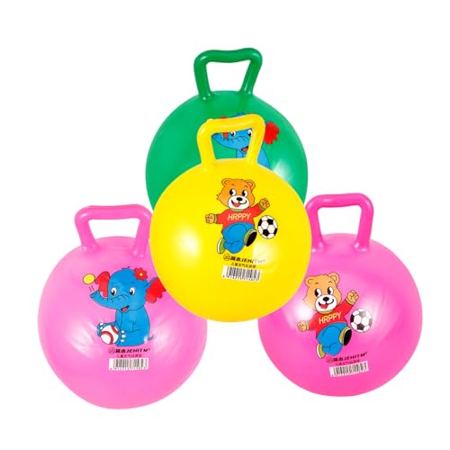 KOMBIUDA 4 Teiliger Griffschläger Kleinkind Springball Balanceball Gymnastikball Hüpfball Flexibler Sitzball Hüpfball Kinderspielzeug Weltraumspielzeug Kinderball Hüpfball PVC von KOMBIUDA