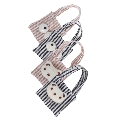 KOMBIUDA 4 Teiliges Babypuppen Kleidungszubehör Kleine Canvas Geldbörse Damen Mini Umhängetasche Mini Canvas Tragetasche Kleine KOMBIUDA 4 Teiliges Babypuppen Kleidungszubehör Kleine Canvas Geldbörse Damen Mini Umhängetasche Mini Canvas Tragetasche Kleine von KOMBIUDA