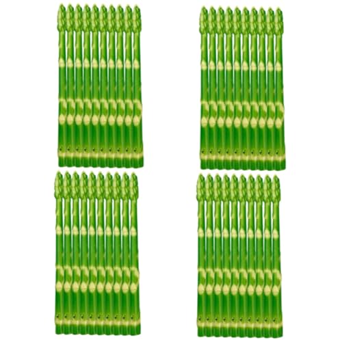 KOMBIUDA 40 STK gefälschter Spargel The Green die grünen Agrardekoration falsches gefälschtes Gemüse Anlage kleine Spargelstütze Modell Spargel Vitrine Requisit Küchensimulation Spargel PVC von KOMBIUDA