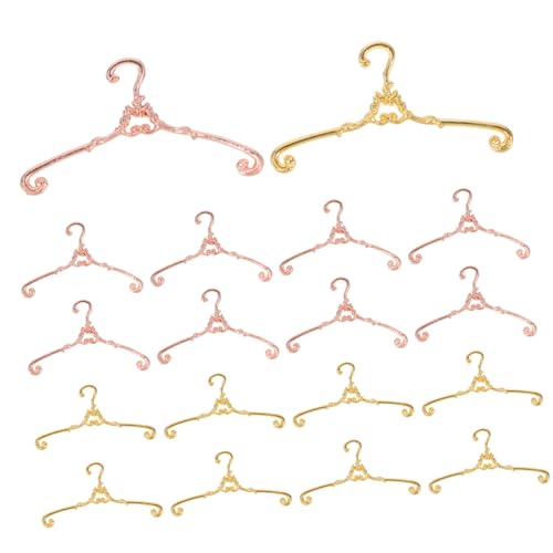 KOMBIUDA 40 Stück Teiliges Mini Kleiderbügel Metall Puppenbügel Vintage Stil Kleine Kleiderstange für Puppenhaus Praktische Mini Kleiderbügel für Puppenkleidung Gold Rosegoldfarbene KOMBIUDA 40 Stück Teiliges Mini Kleiderbügel Metall Puppenbügel Vintage Stil Kleine Kleiderstange für Puppenhaus Praktische Mini Kleiderbügel für Puppenkleidung Gold Rosegoldfarbene von KOMBIUDA
