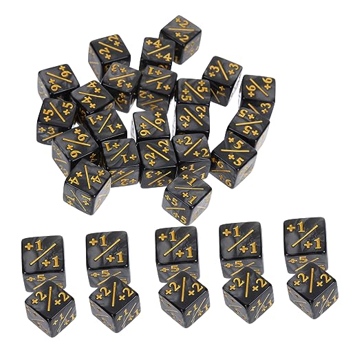 KOMBIUDA 48 STK Würfel Karten Spielzeug Gaming-zubehör D20 Brettspiele Im Klassenzimmer Sterben Kinder Spielset Spielmatte Schachbrett Für Kinder Acryl Black von KOMBIUDA