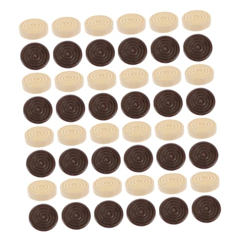 KOMBIUDA 48 Stück Runde Stapelbare Holz-Checkers Spielchips für Brettspiele Brettspielmarker für Reisen Camping Bildung und Freizeit KOMBIUDA 48 Stück Runde Stapelbare Holz-Checkers Spielchips für Brettspiele Brettspielmarker für Reisen Camping Bildung und Freizeit von KOMBIUDA
