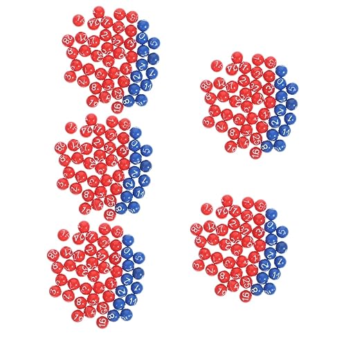 KOMBIUDA 5 Sätze Ball der Lotteriemaschine Preise Party Tombola Bälle Tombola-Bälle zur Unterhaltung unterhaltungsspiele Bingo trinkspiel Partyspielbälle Partyaktivität Lotterieball Plastik von KOMBIUDA